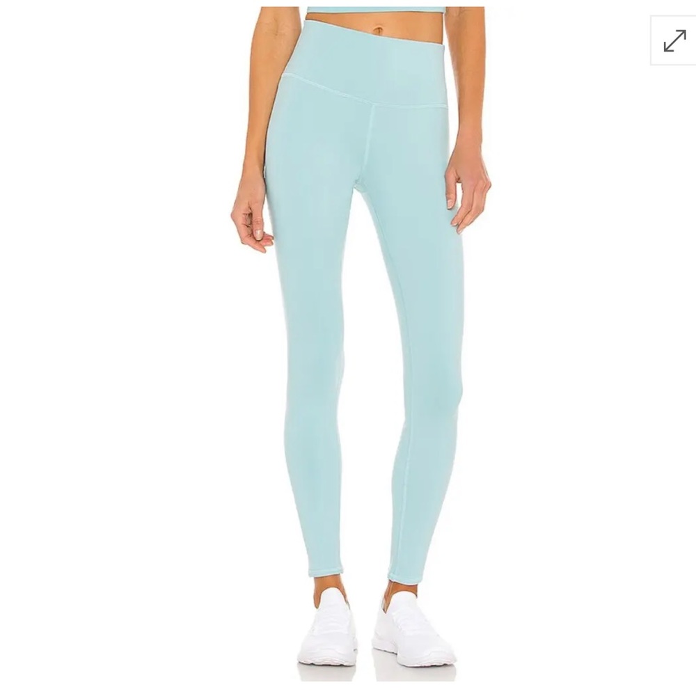 Alo Yoga High Waist Air Brush Leggings in Blue Quartz NWOT | XS